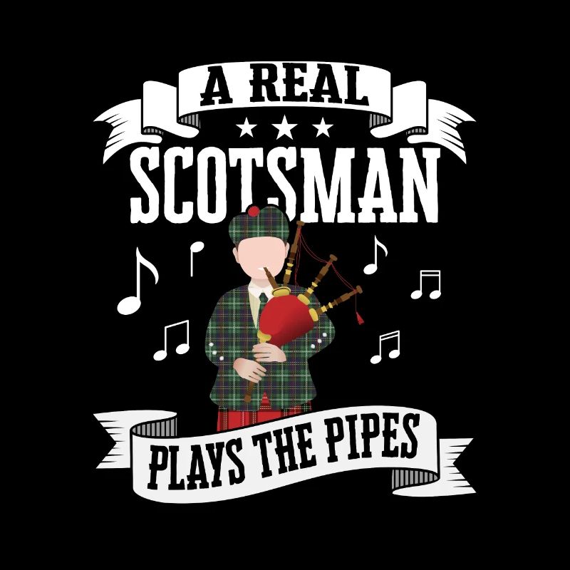 Un vrai Écossais joue de la cornemuse Pipes
