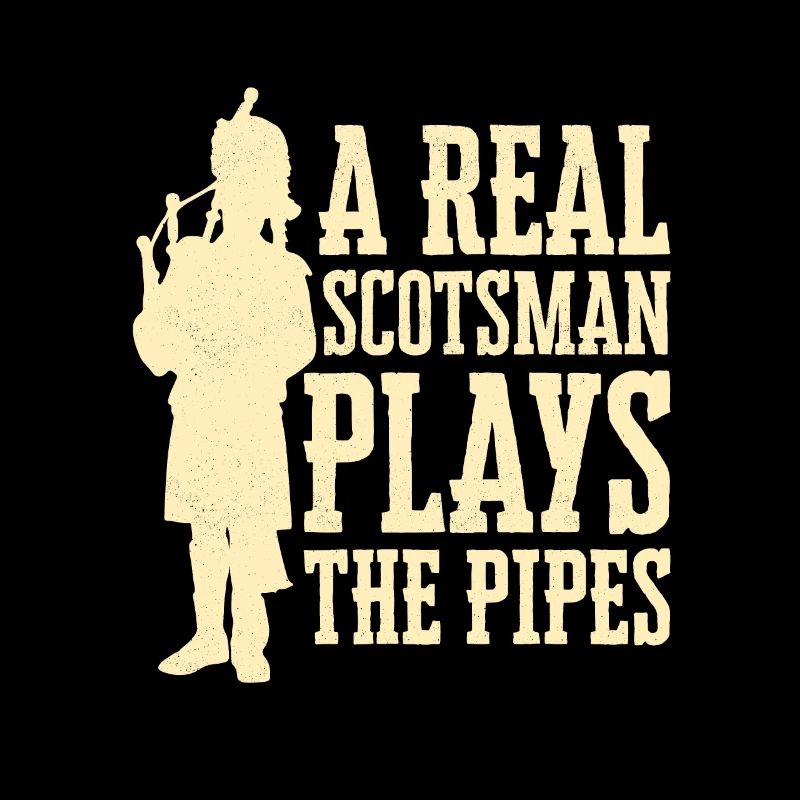 Un vrai Écossais joue de la cornemuse Pipes