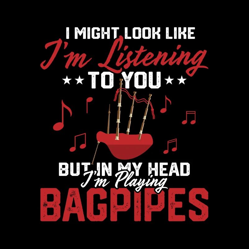 J’ai peut-être l’air d’écouter Bagpiper Scotsman