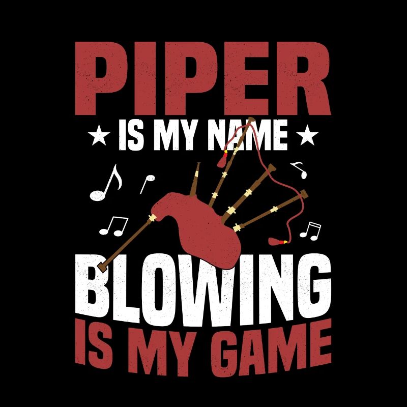 Piper est mon nom soufflant est mon jeu Bagpiper Bagpi