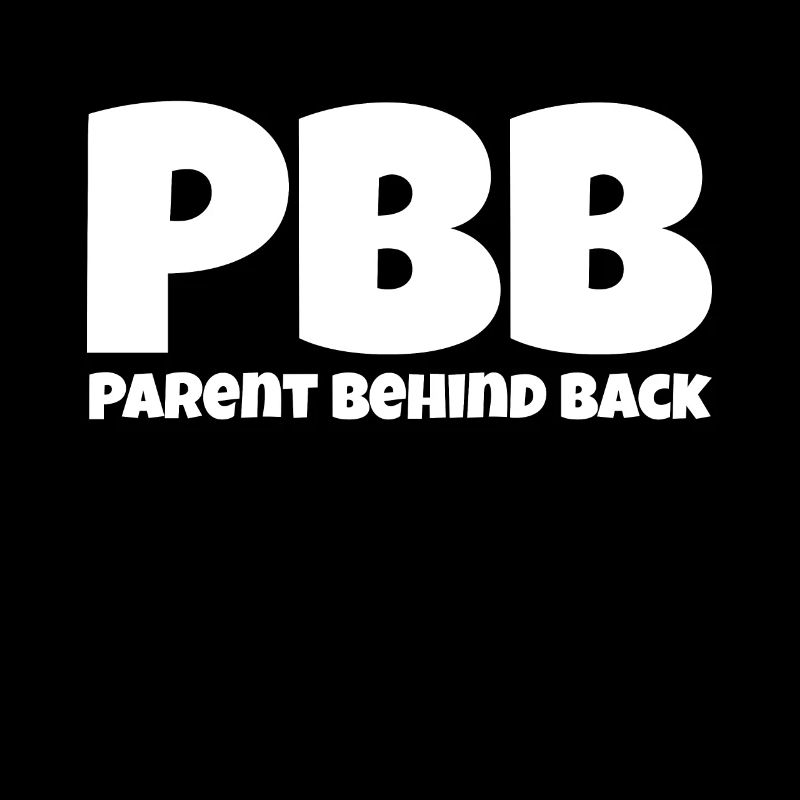 Parent behind back