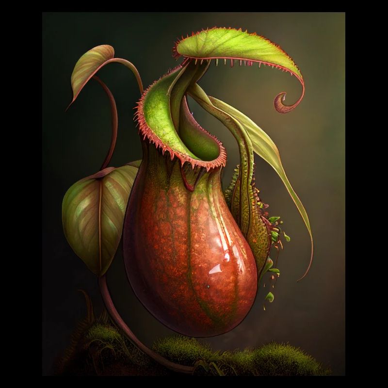 Carnivorous Plant Pitcher Bug Eating Plant Graphic