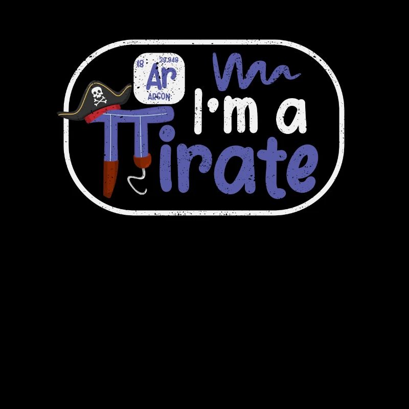 Drôle dans A Pirate Pi Day Argon Ar Chimie Math
