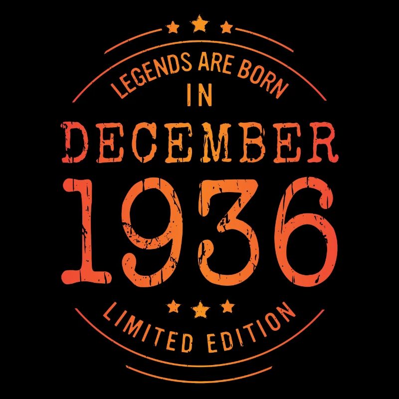 Anniversaire Décembre 1936 Edition Limitée Millésime