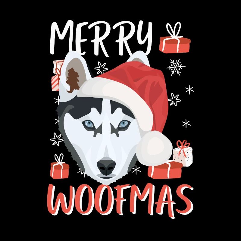 Husky Merry Christmas