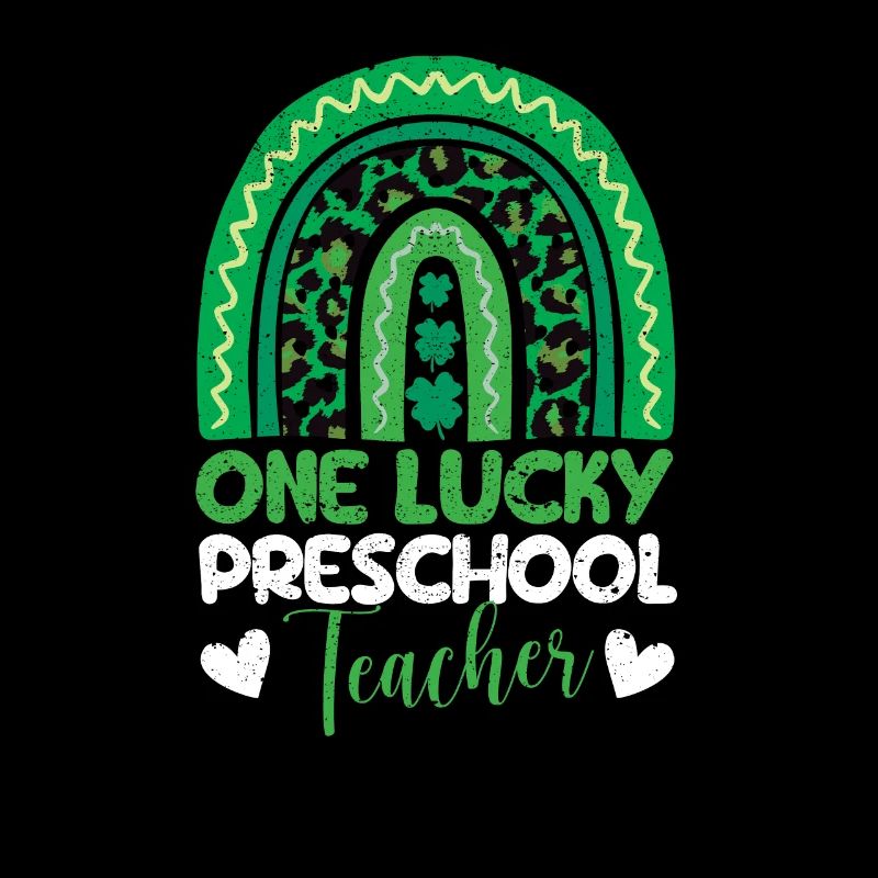 Une joyeuse enseignante préscolaire Saint-Patrick