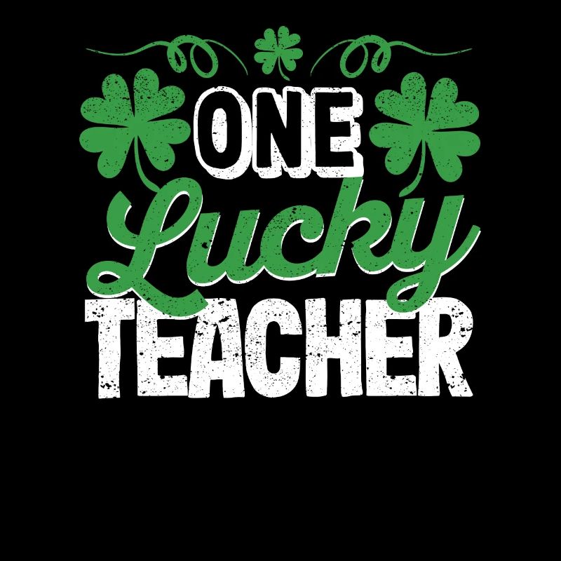 Un professeur heureux Shamroc pour la Saint-Patrick