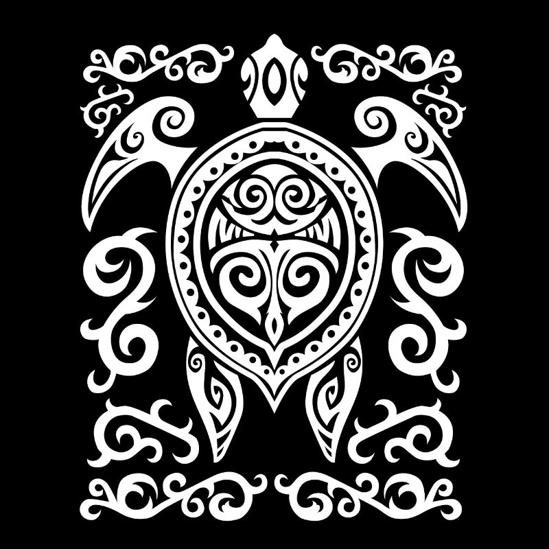 Artistic Turtle Tattoo Artwork