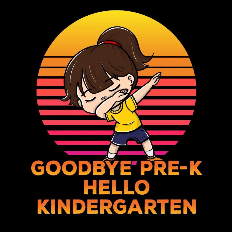 Goodbye Pre-k Hello Kindergarten Dabbing Student