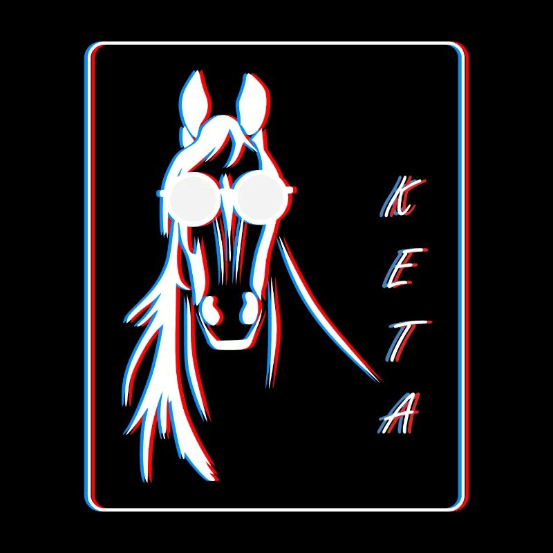 Cheval Techno 3D Party Drogues Kétamine