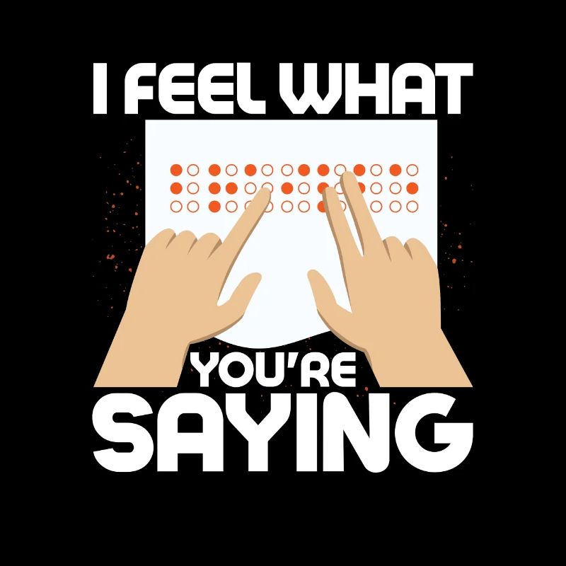 Je sens ce que vous dites Cécité Points braille