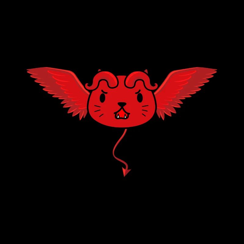 Cute devil cat