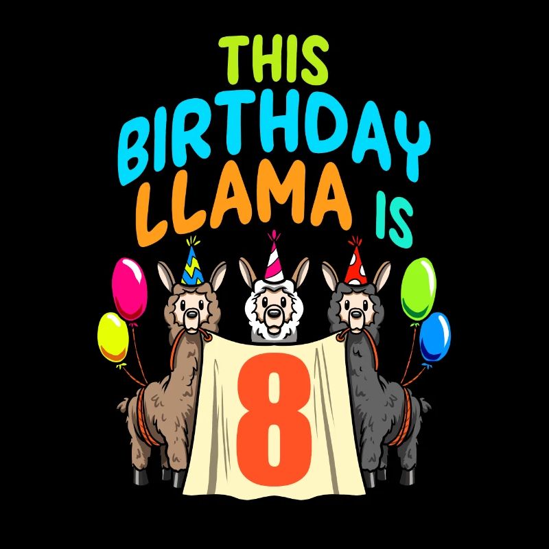 Lama Mädchen 6. Geburtstag Party Alpaka