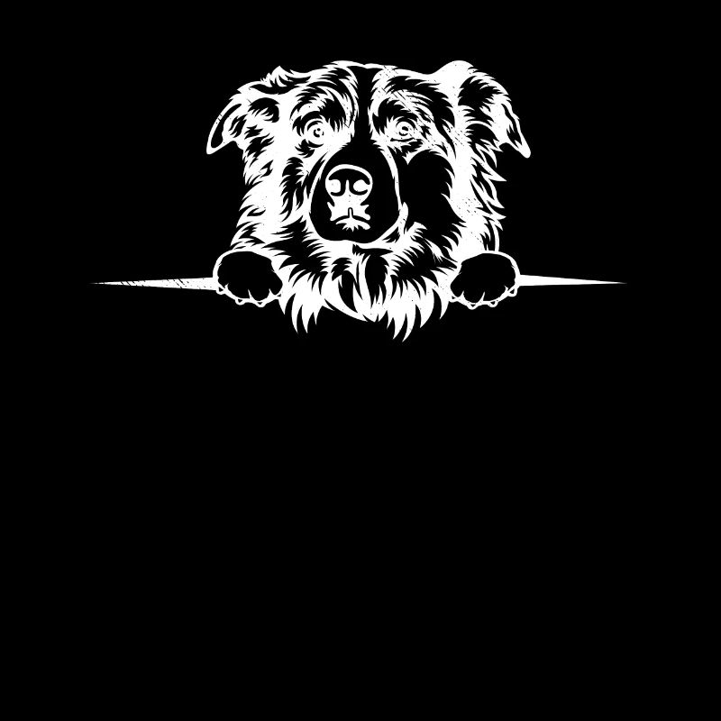 Peeking Cute AUSSIE dog drôle thème graphique
