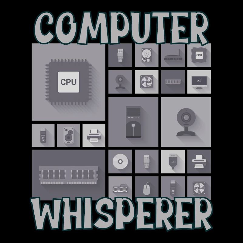 Computer Whisperer IT Tech Support Nerds Geeky