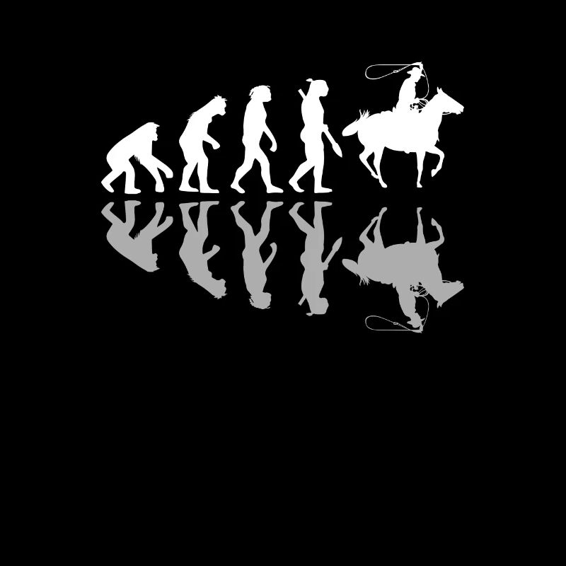 Cowboy Human Evolution Country Rodeo Horseback