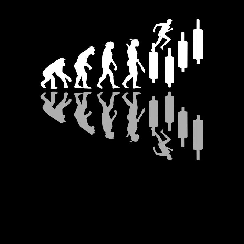 Human Evolution Day Trader Humour Trading Investisseur