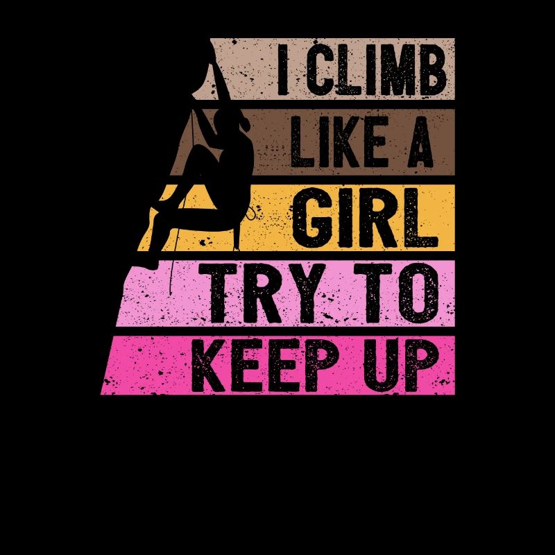 Klettern Ich klettere wie ein Mädchen Versuche