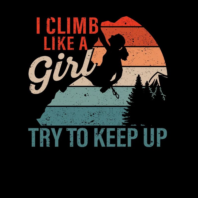 Klettern Ich klettere wie ein Mädchen Versuche