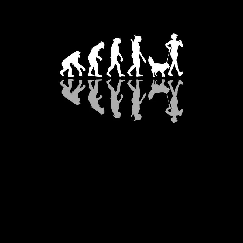 Human Evolution Dog Mom Pet Owner Doggy Lover