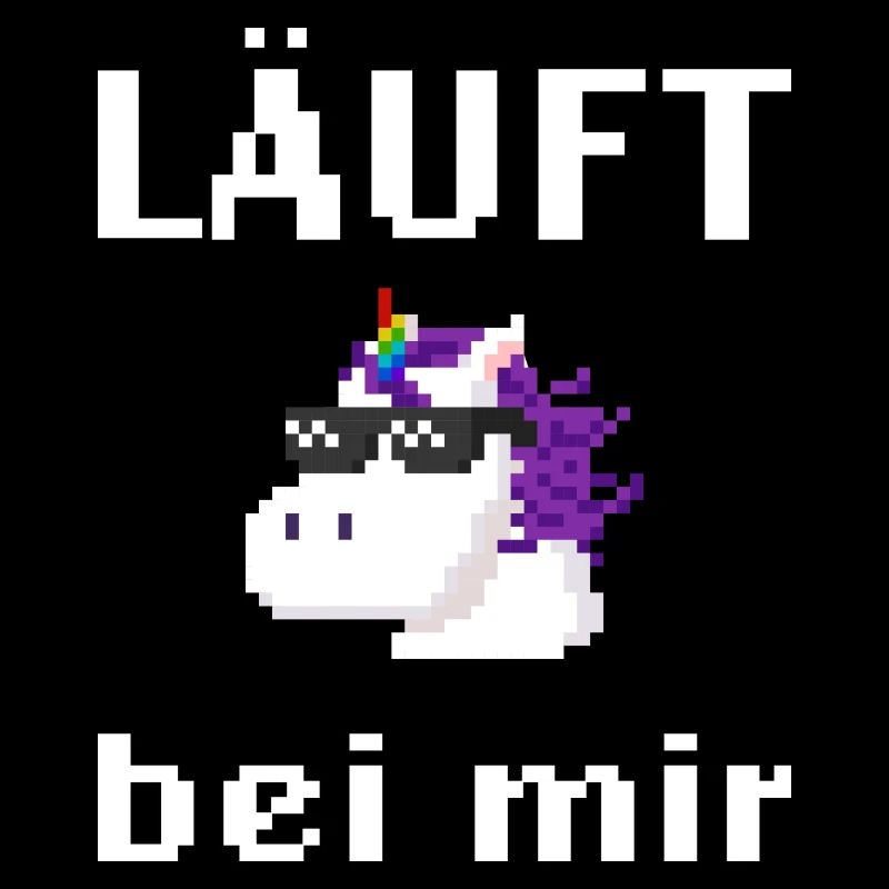 Läuft bei mir Pixelart mit Einhorn
