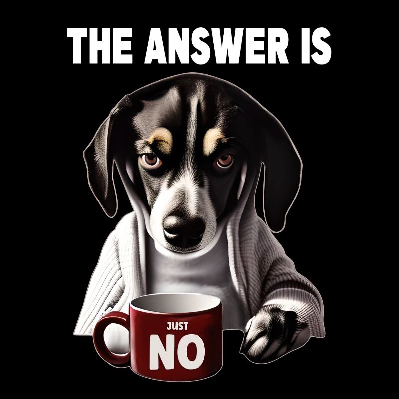 The answer is no. Grumpy Funny Dog