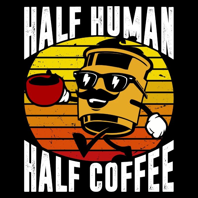 Half human half coffee