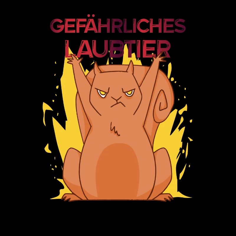 Gefährliches Laubtier Eichhörnchen