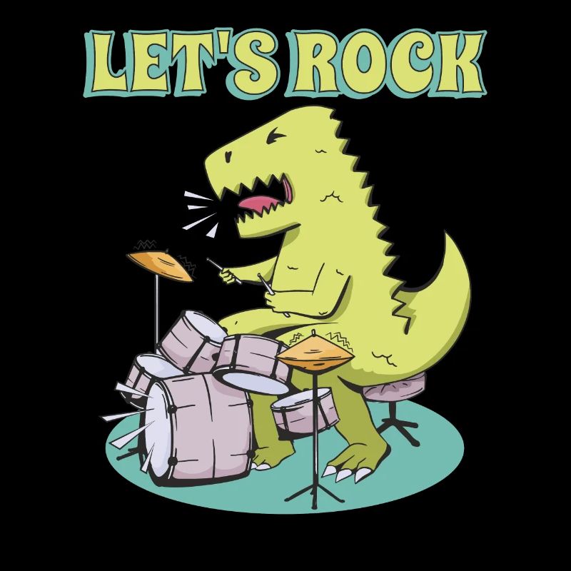 Bass Drum T- Rex Dinosaur