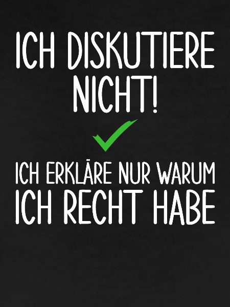 Ich Diskutiere Nicht