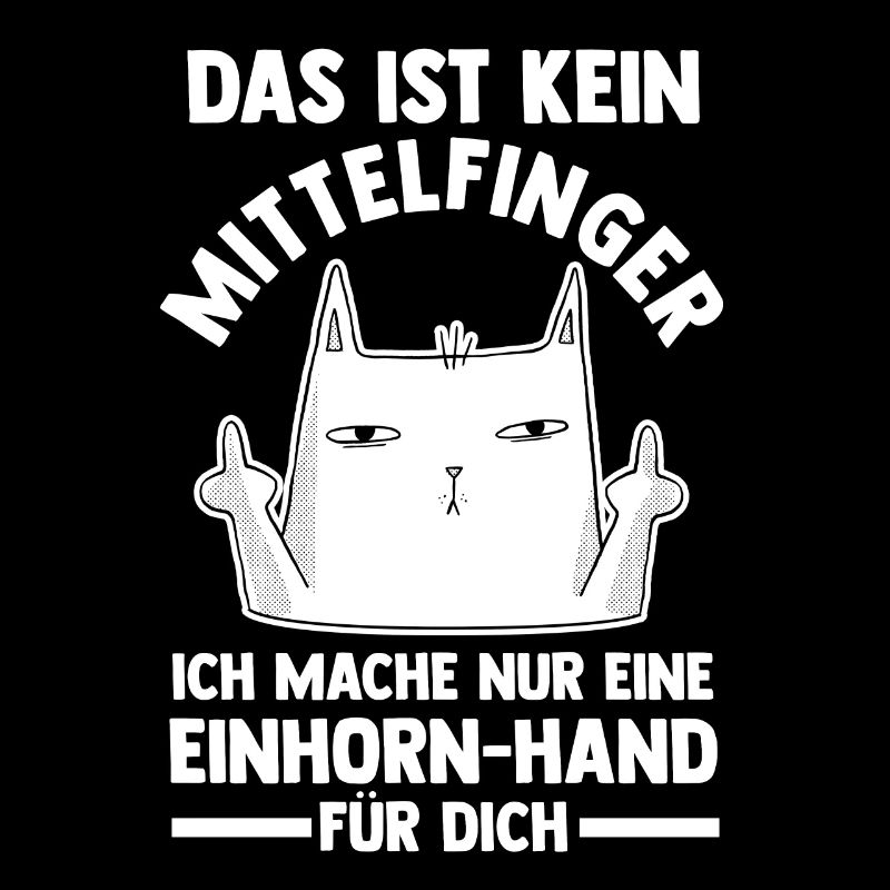 Das ist kein Mittelfinger Einhorn