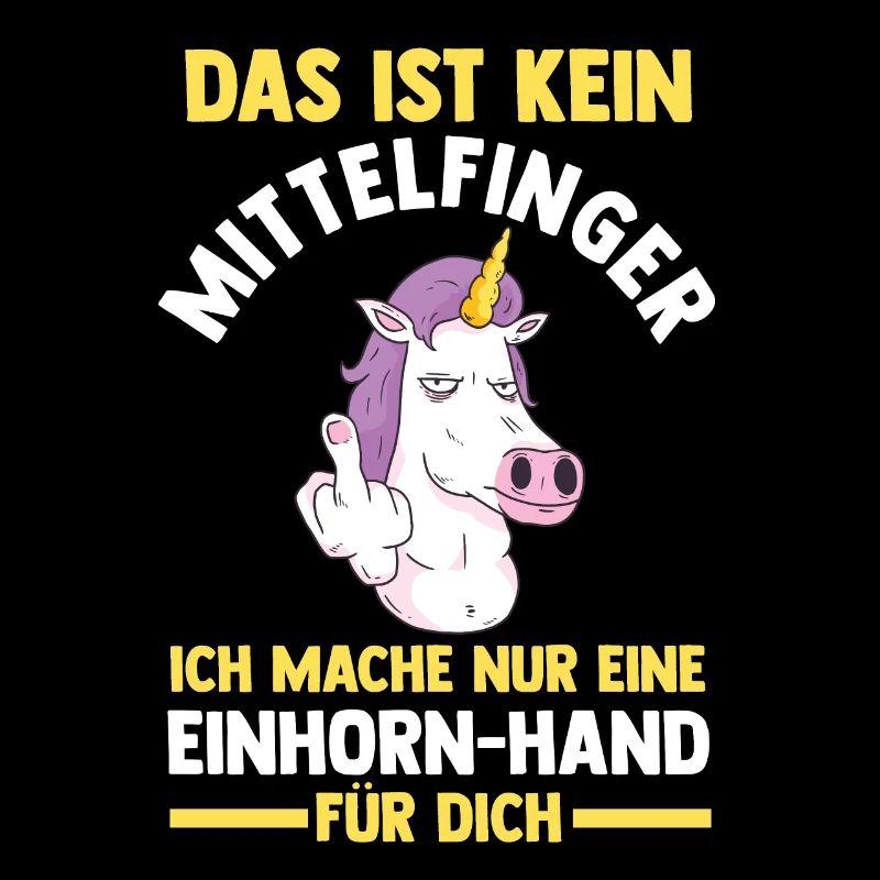 Das ist kein Mittelfinger Einhorn