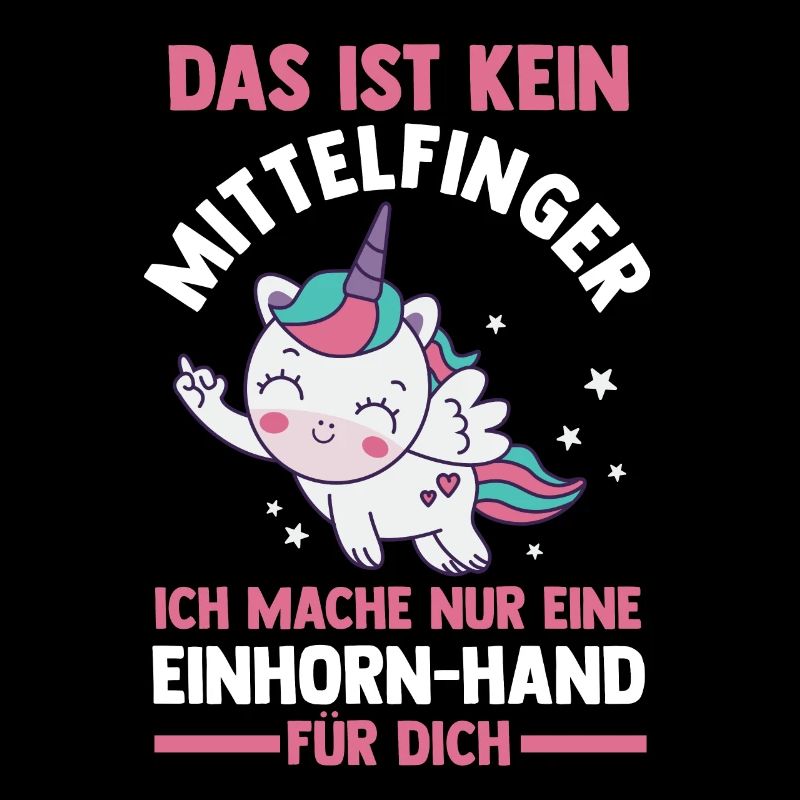 Das ist kein Mittelfinger Einhorn