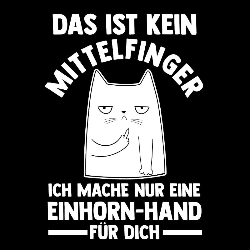 Das ist kein Mittelfinger Einhorn