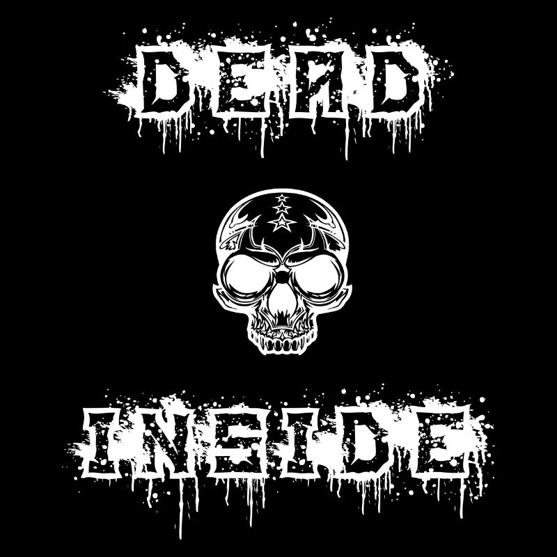 dead inside in white