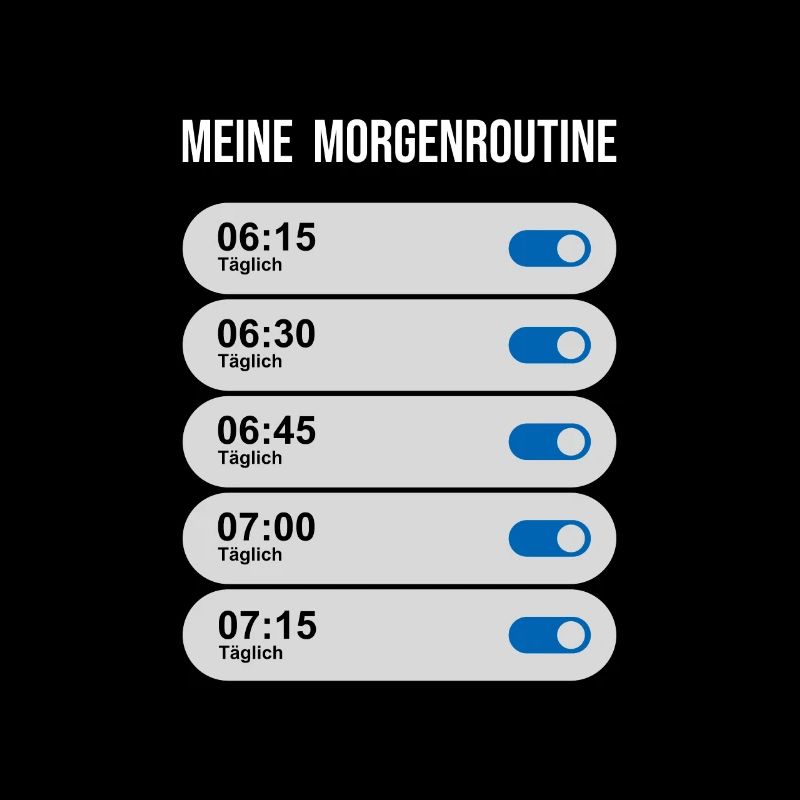 Meine Morgenroutine - Wecker weiterstellen