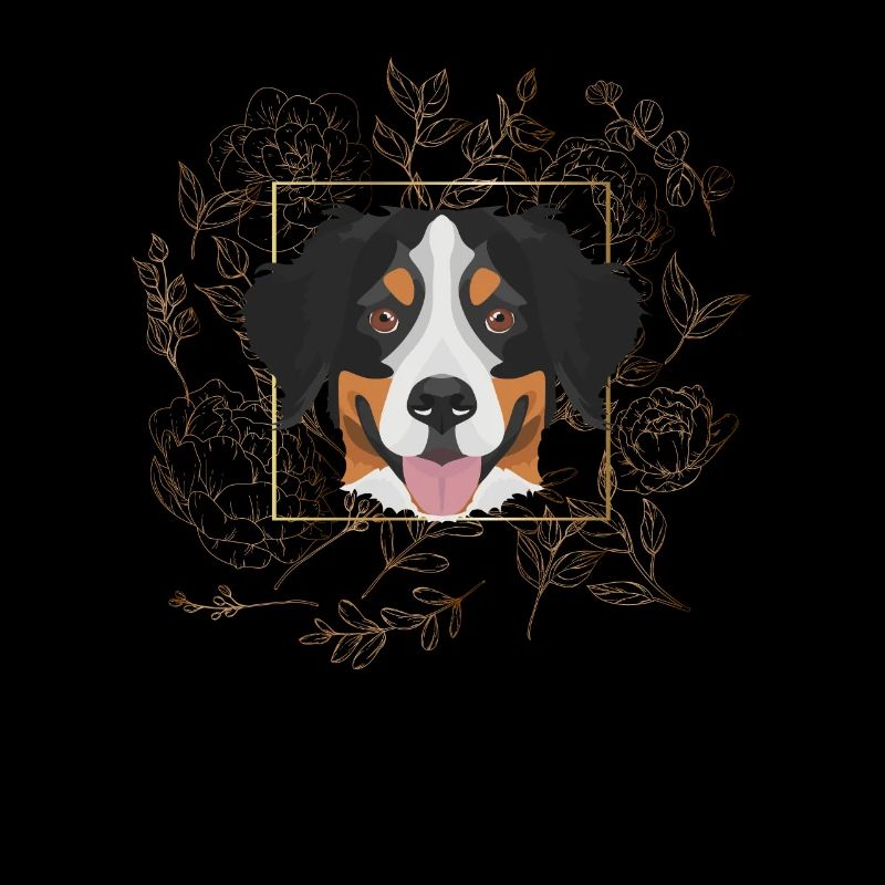 Goldener Hund Berner Sennenhund