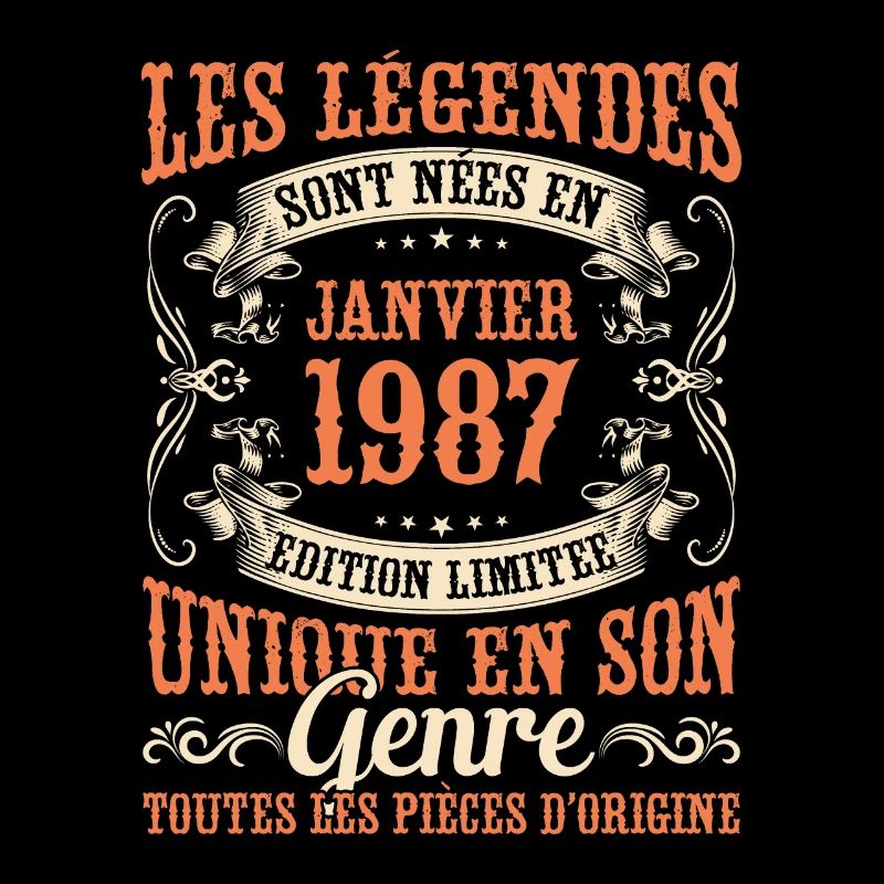 Les Légendes Sont Nées En Janvier 1987 Cadeau