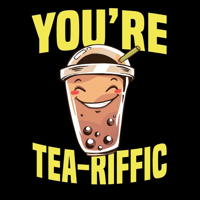 Süßes Bubble Tea Wortspiel