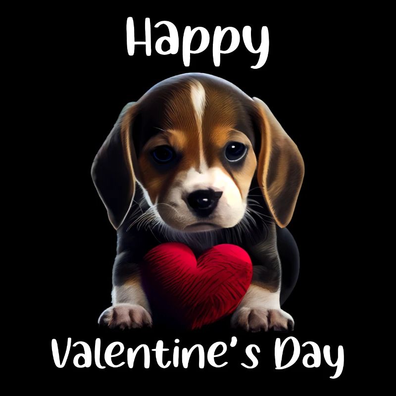 Happy Valentine's Day Beagle