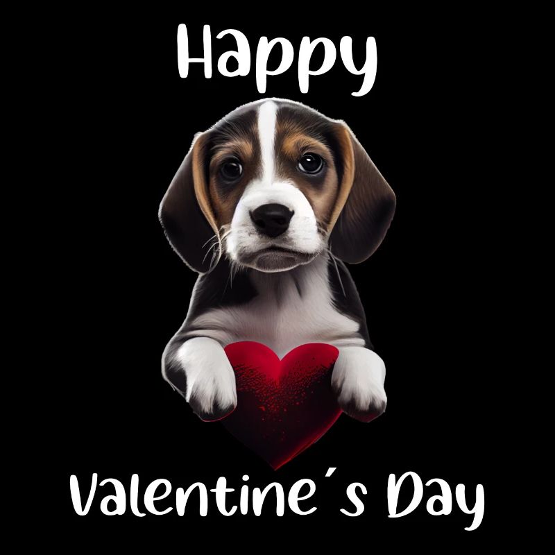 Happy Valentine's Day Beagle