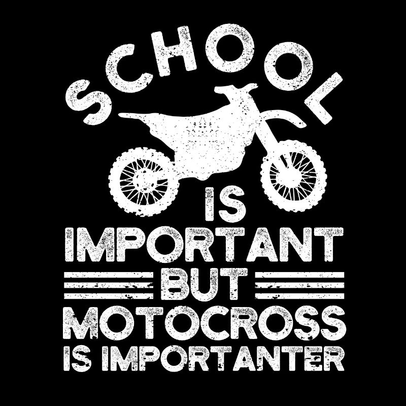 L’école est importante, mais le motocross reste