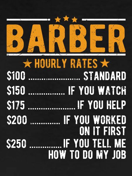 Barber hourly wage