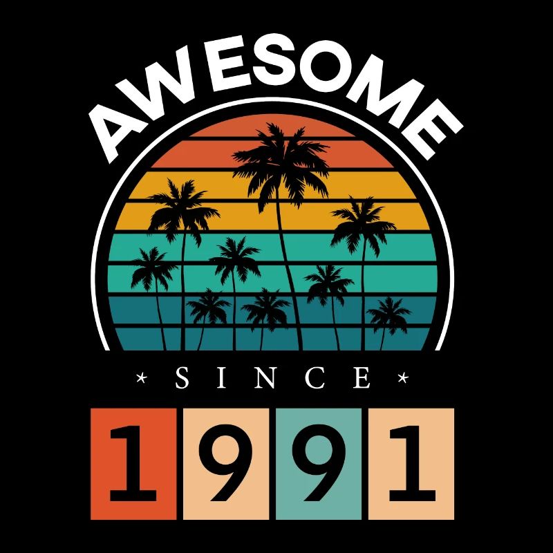 1991 Anniversaire Naissance Année de naissance millésime