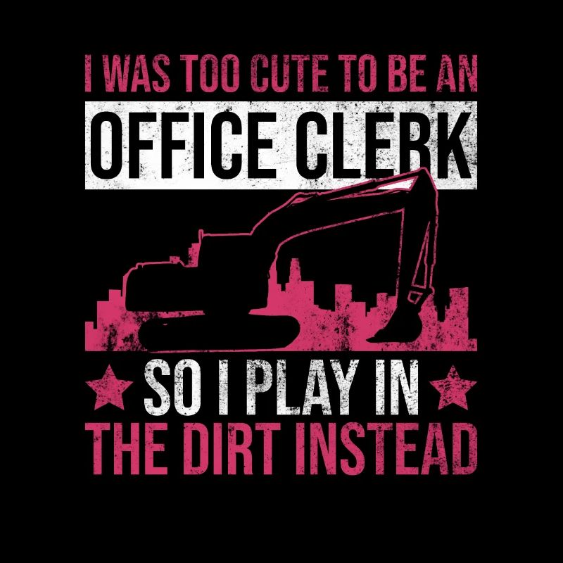 Bagger Mädchen Baggerfahrerin Baggerfahrer Frau