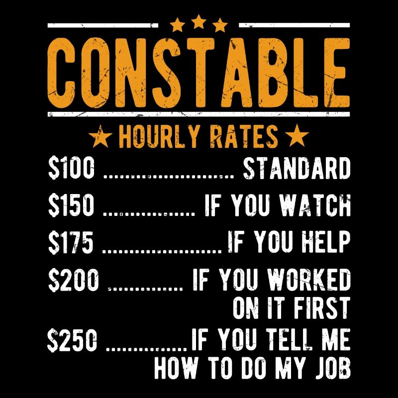 Policeman hourly wage