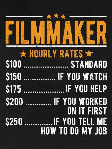 Filmmakers Hourly wage