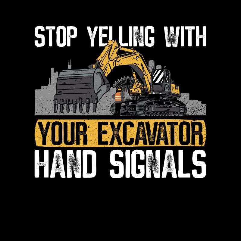 Bagger Baggerbau Baggerfahrer Sandbagger