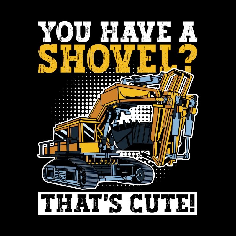 Bagger Baggern Bauarbeiter Und