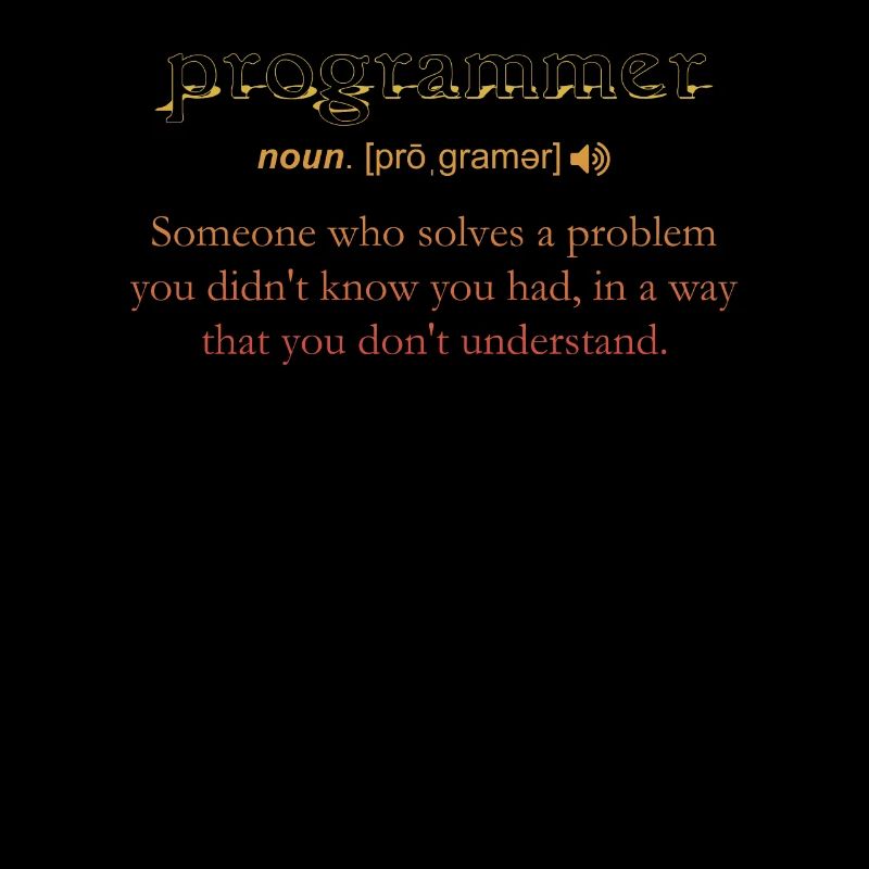 Programmeur Drôle de définition Codage Humour Vintage